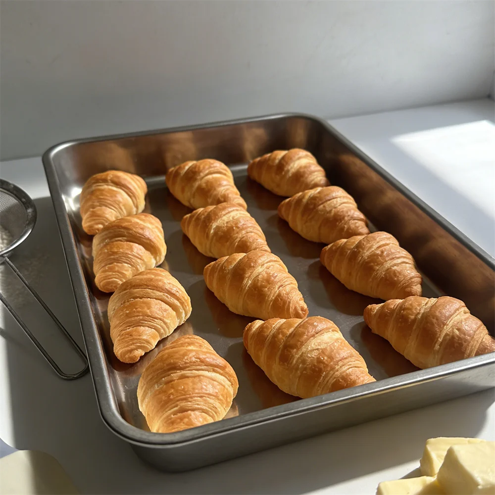 Modelo de Exhibición de Croissant y Rollo de Chocolate, Herramienta de Enseñanza para Panadería, Muestra de Pan para Aula, Herramienta de Identificación de Alimentos, Decoración de Comida Artificial