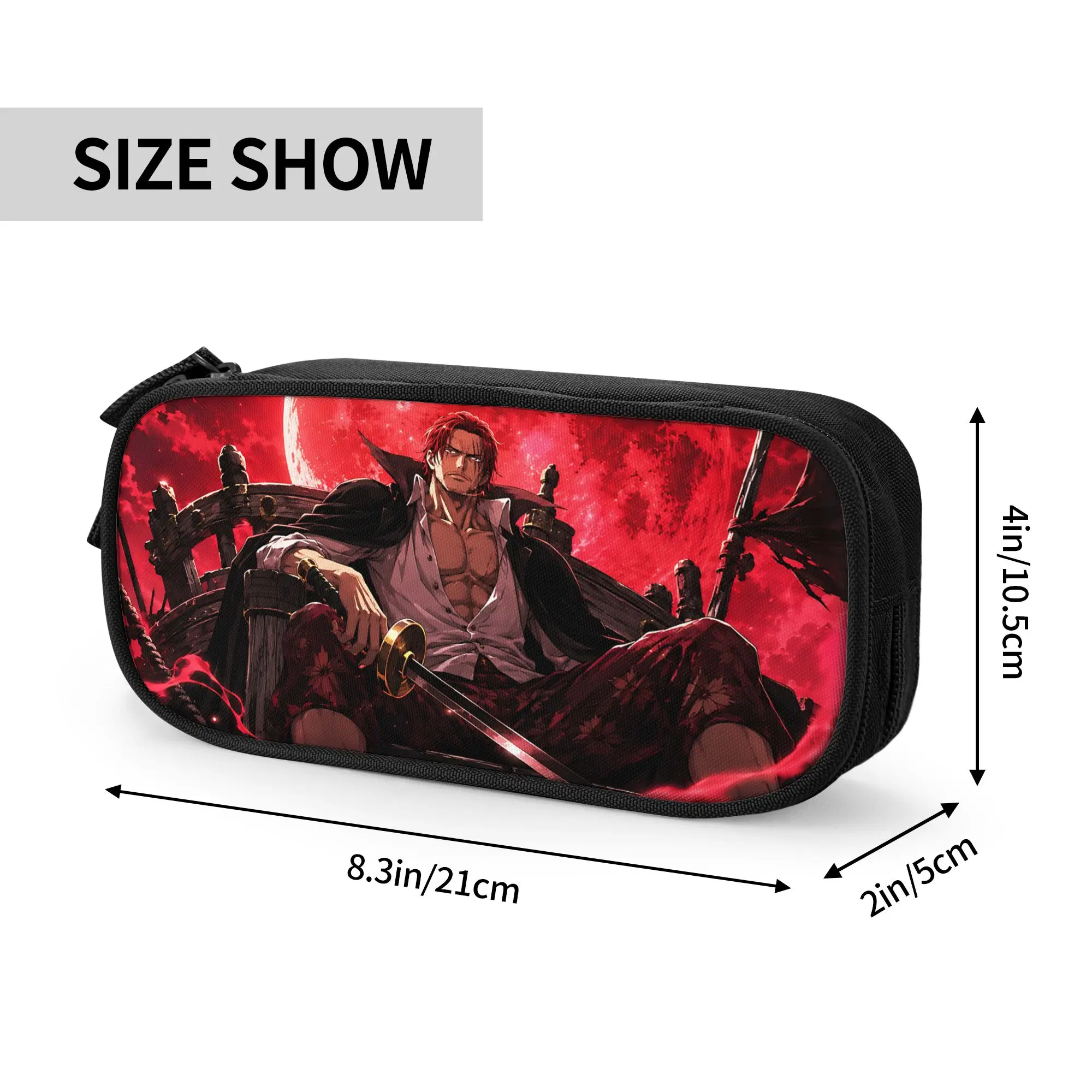 Custom Anime One piece Theme Large Capacity Bags for Child  School Pencil Bag for Boys Gilrs Kids
