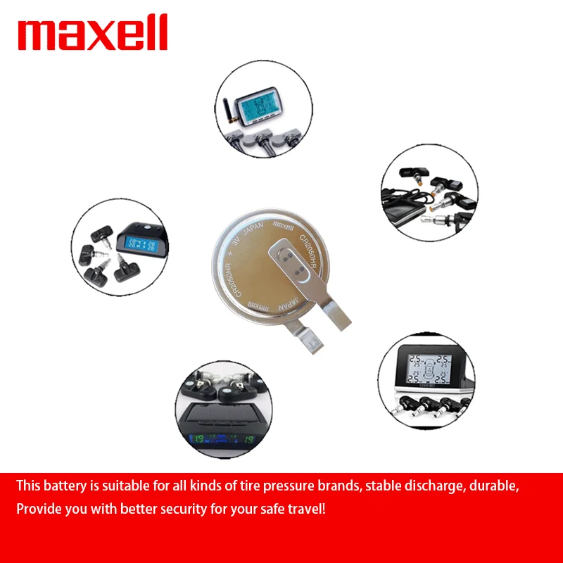 MAXELL-batería de litio para reloj a Control remoto, cronómetro a escala, pila de botón de juguete, 1 piezas, CR2050, CR2050HR, BR2050, LM2050,