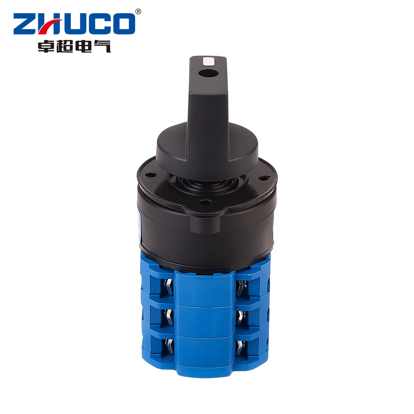 Zhuco 2/3 Position Selector Switch 20A 690V, 12-Terminal Universal Rotary Cam Selector with Locking Switch, Suitable for Distribution Cabinets, Machine Tools, Industrial Panels (Szw26-20/Om, on Off On, on Off, on on)