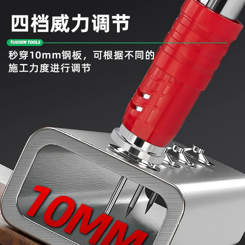 

2026 Деревообрабатывающие инструменты Быстрый гвоздь Большие и маленькие гвозди Универсальный пистолет для гвоздей Встроенная установка и фиксация двойного назначения 15