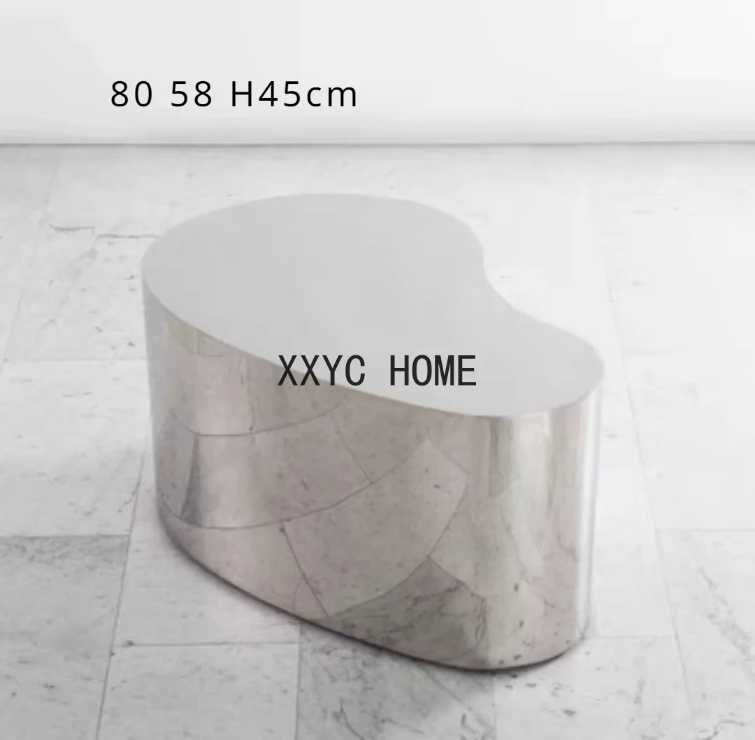 Nordic Light Luxury Stainless Steel Zhongdao Display Stand Creative Strange Shape Display Table Living Room Coffee Table