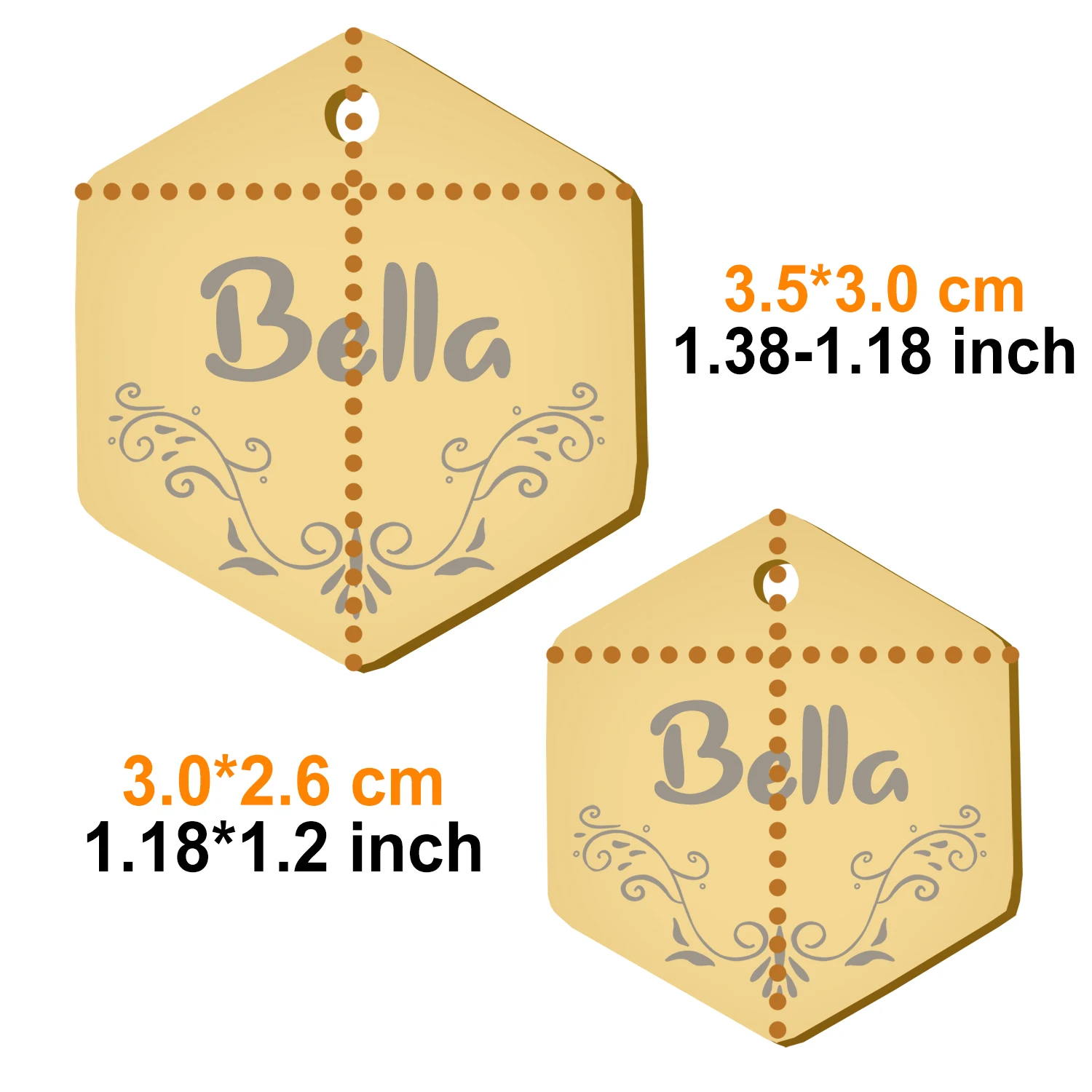 Pet Identity Hanging Tag Pendant Anti-Loss Outing Supplies - Customized Personal Information Pet Accessories