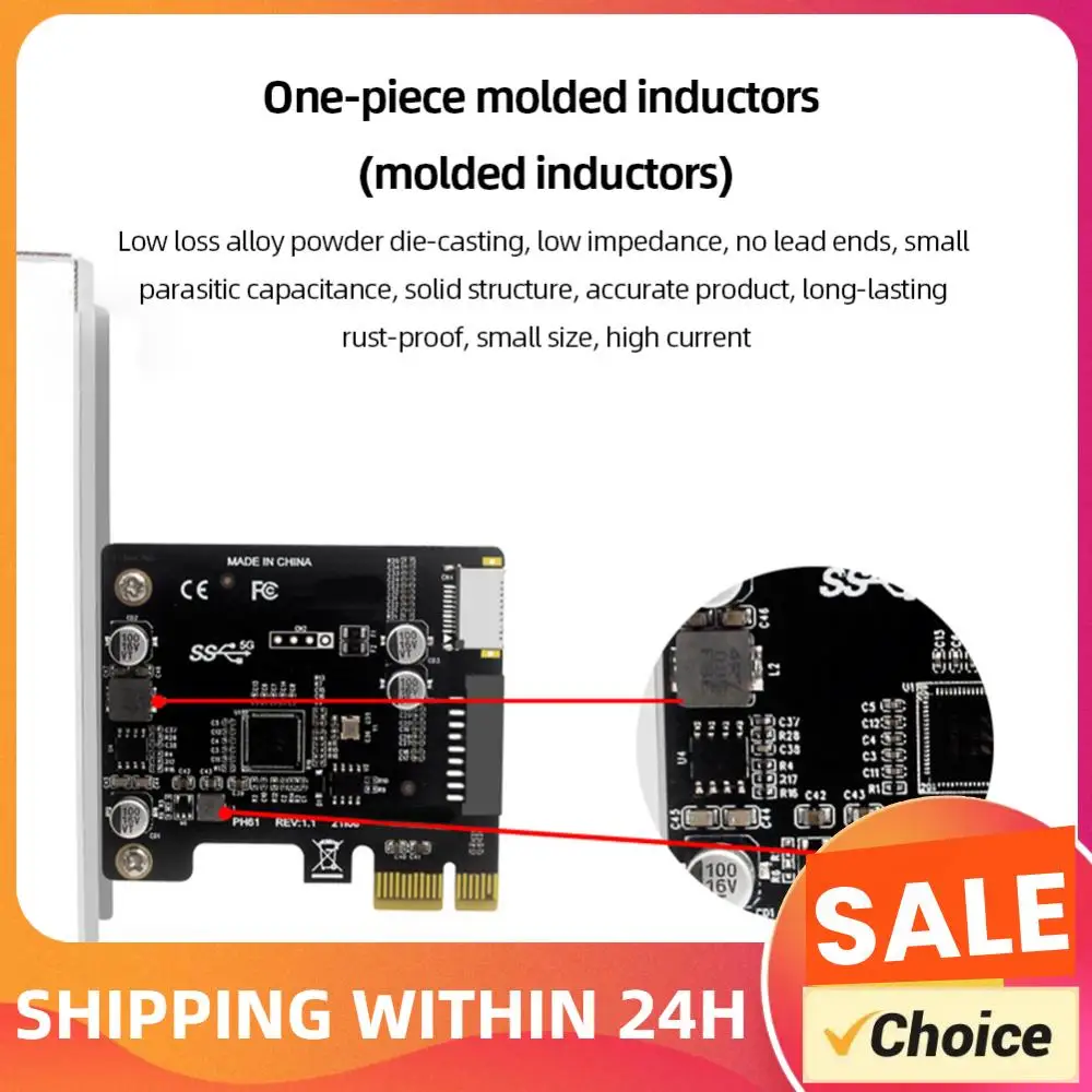 PC PCI-E To USB 3.0 PCIE Expansion Controller Card 19PIN PCI-E To USB 3.0 Hub Splitter Extender Card
