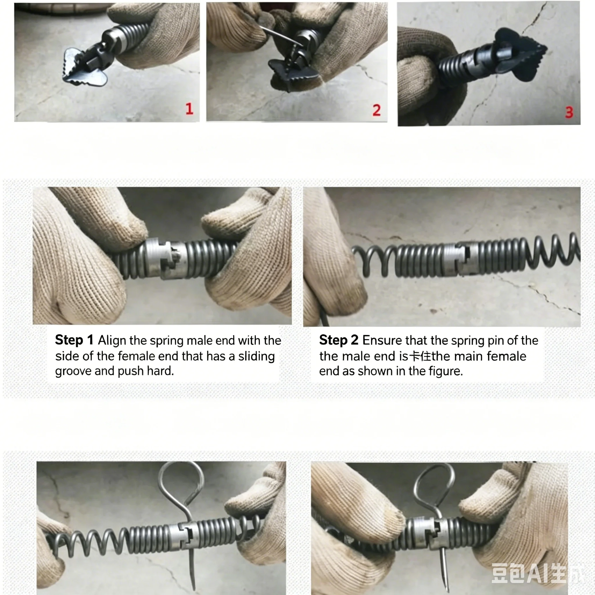 16mm Diameter Pipe Dredging Spring Machine Professional Sewer Drain Cleaner Tool Flexible Drainage Pipeline Unclogging Equipment