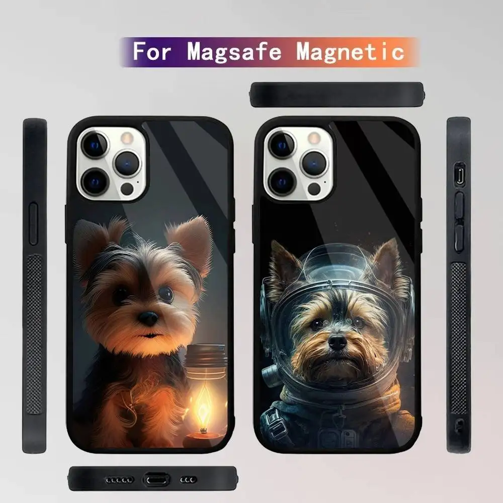 

Yorkshire terrier dog Phone Case For iPhone 16,15,14,13,12,11,Plus,Pro,Max Mini Magsafe Magnetic Wireless Charging