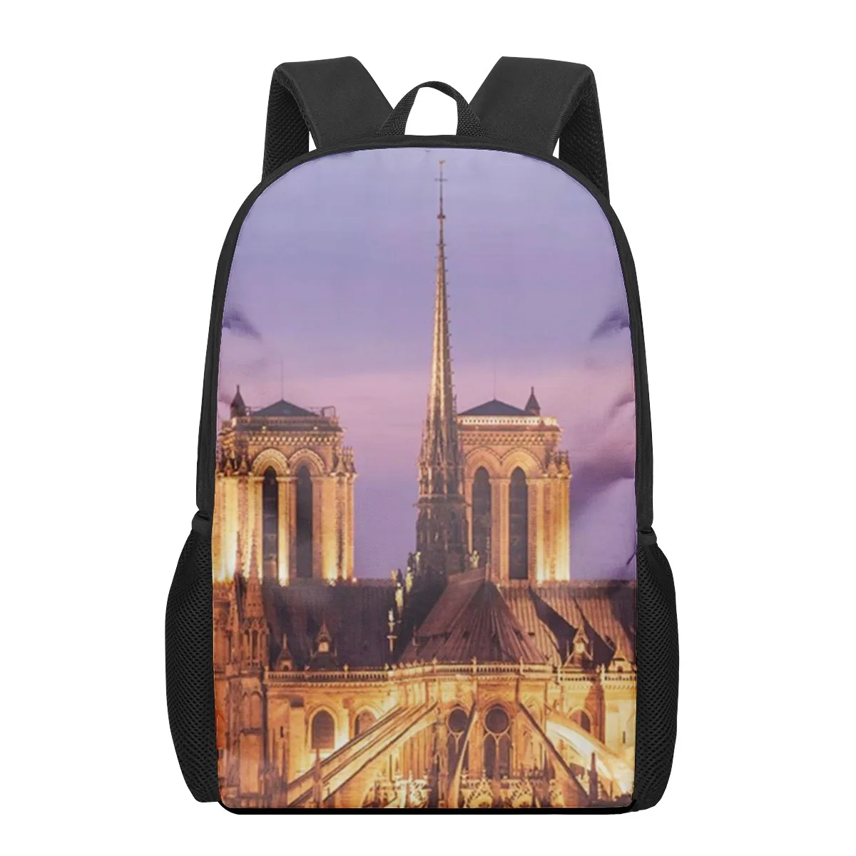 

Scenery Notre Dame Paris 3D Print School Backpack for Boys Girls Teenager Kids Book Bag Casual Shoulder Bags 16Inch Backpack