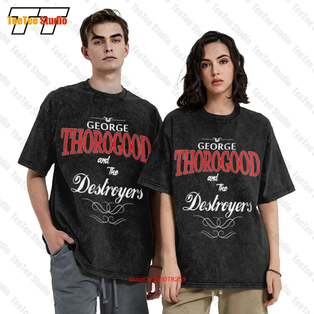 

Футболка большого размера в стиле рок-н-ролл George Thorogood And The Destroyers PB7F