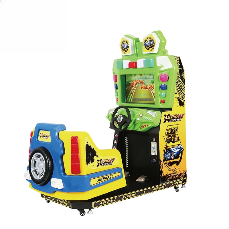 

Arcade Mall Children Playground Coin Operated Game Amusement Arcade Machine Car Racing Games for Kids
