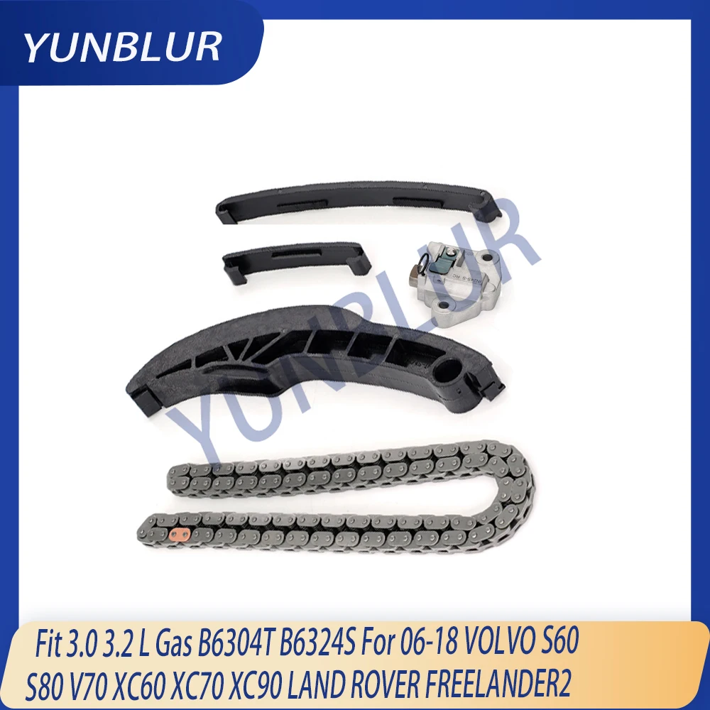 Engine Parts Timing Chain Kit Fit 3.0 3.2 L Gas B6304T B6324S For 06-18 VOLVO S60 S80 V70 XC60 XC70 XC90 LAND ROVER FREELANDER 2