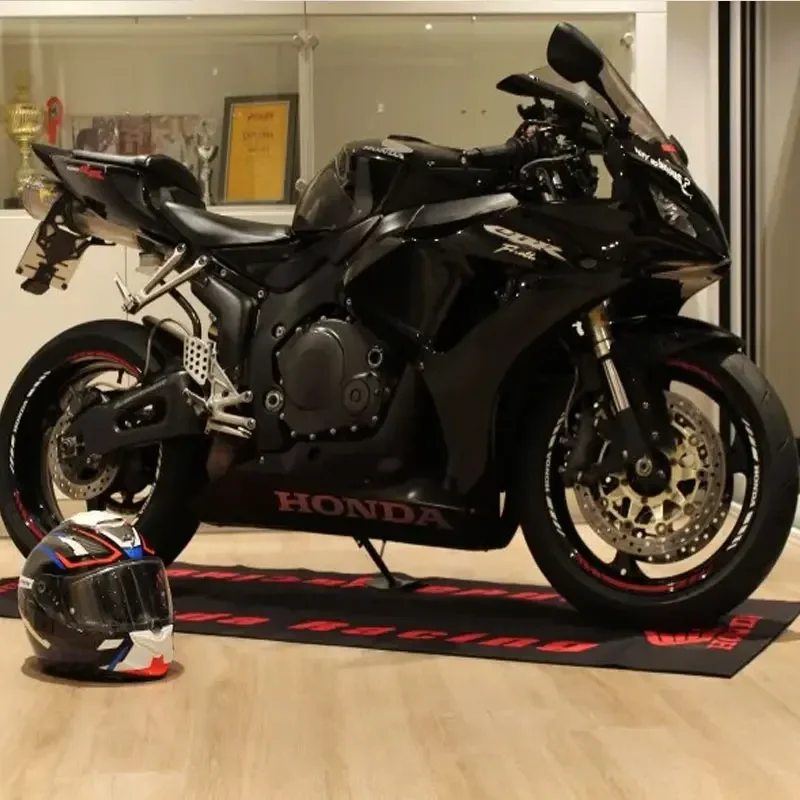 HONDA Garage Motorcycle Carpet Honda Motorcycle Parking Mat Anti-Slip Motor Rug Motorbike Display Floor Mat Home Decoration