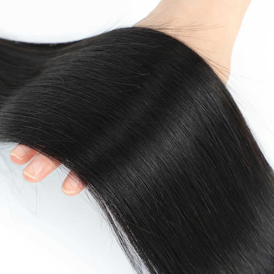 1PC Estensioni Dei Capelli Brasiliani Fasci Lisci Setosi per Le Donne Colore Nero Naturale 100% Capelli Umani Capelli Lisci 100g