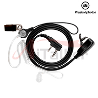 Quansheng UVK5 Air Acoustic Tube Headset For Baofeng Radio Walkie Talkie K Port Earphone PTT With Microphone For UV-5R 888s