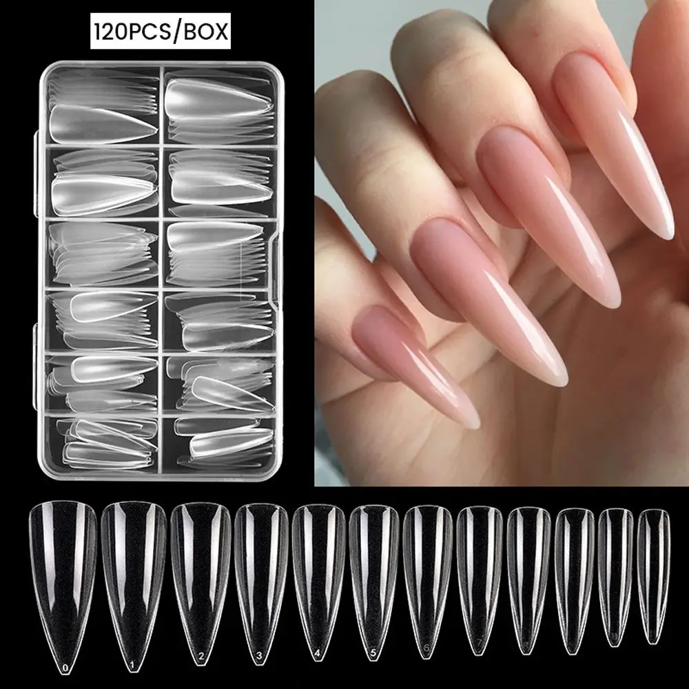 DIY Salon Accessories Nail Art Tool Nail Capsule Fake Nail Extension Full Cover Nail Tips Long Artificial Nails False Nails