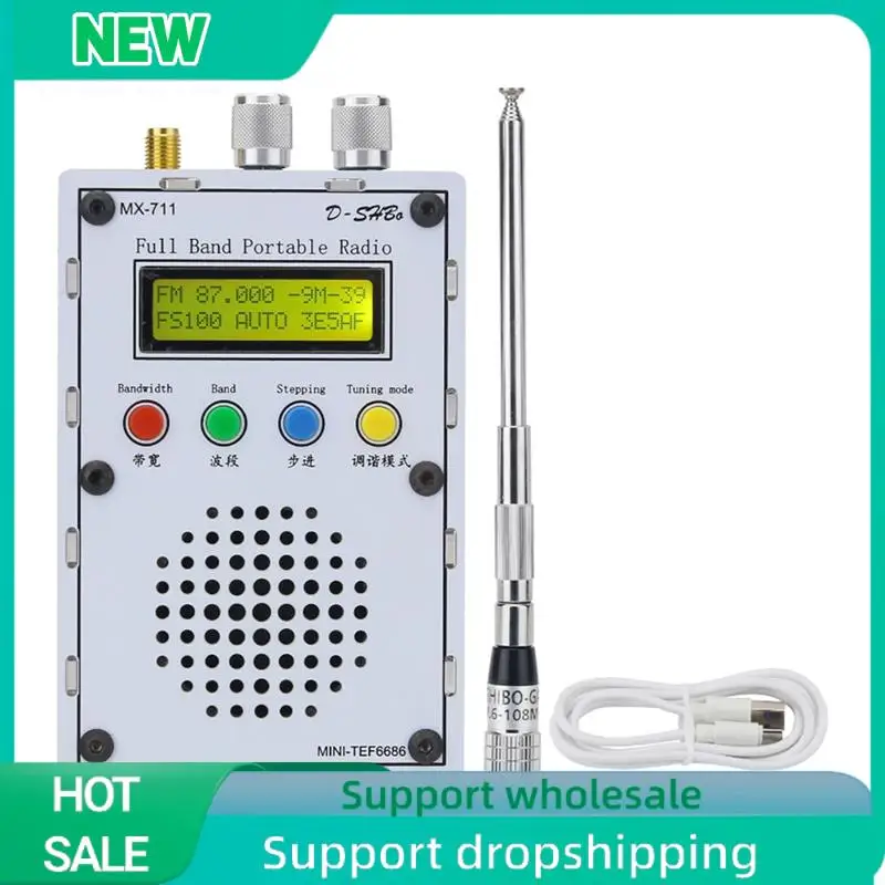 Solid DESHIBO MX711 Basic Version Mini Portable Full Band Radio With High Sensitivity TEF6686 Receiving Chip