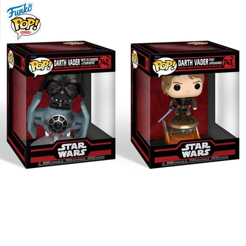 

In Stock FUNKO POP Original Star Wars Black Warrior with Vaddas Vader Limited Mobile Phone Model Collection Holiday Gifts