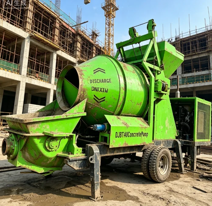 Customized Energy Saving Mini Concrete Drum Mixer With Diesel Pump Portable Integrated Cement Mixing Equipment For Small Constru