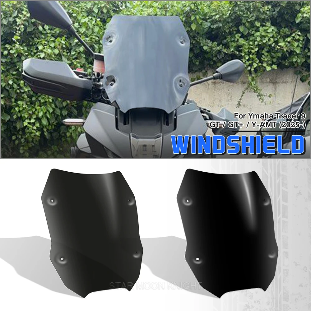 

For YAMAHA TRACER 9GT Y-AMT Tracer 9 9GT+（2025+）Motorcycle Front Windscreen Windshield Wind Screen Shield Deflector Guard