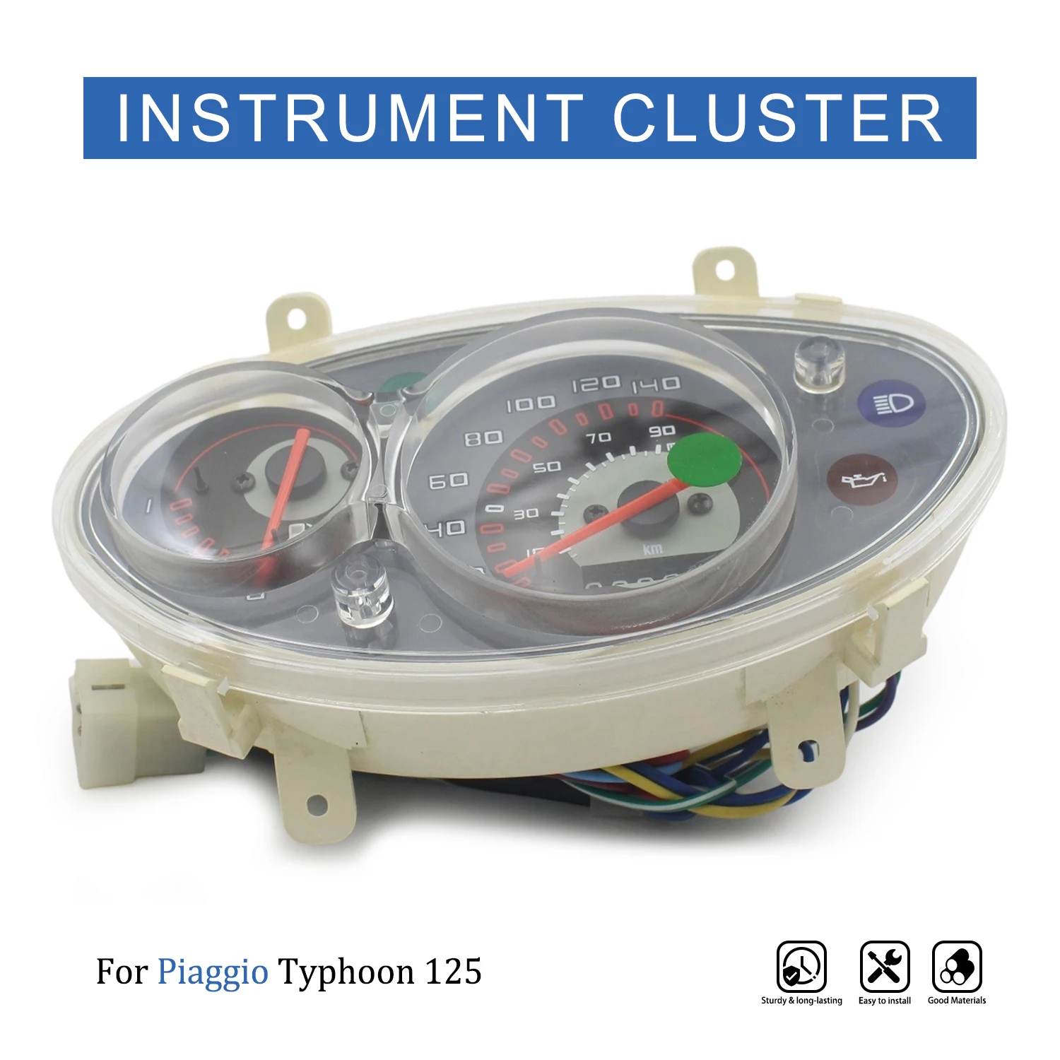 Genuine Speedometer Meter Assembly For Piaggio Typhoon 125 2010-2014 2015 2016 Motorcycle Instrument Cluster 642129