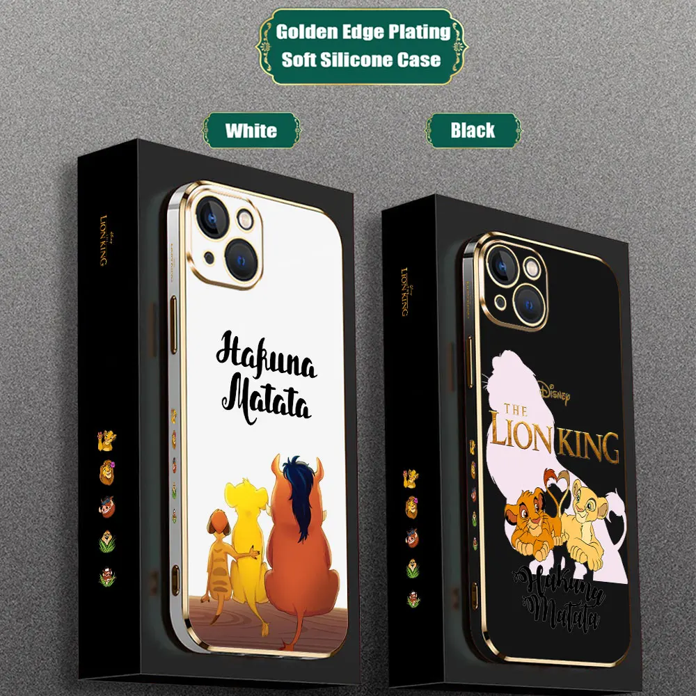 Disney The Lion King HAKUNA MATATA Case For Motorola Moto G60 G53 G52 G50 G40 G30 G22 G10 G9 E20 E7 E7I Power Play Plating Cover