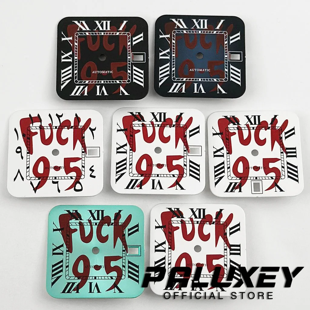 Arabic Numeral Sun Pattern 27mm New Watch Accessory Square Dial Modified Santos Dial Suitable For Japanese NH35 4R35 Movement