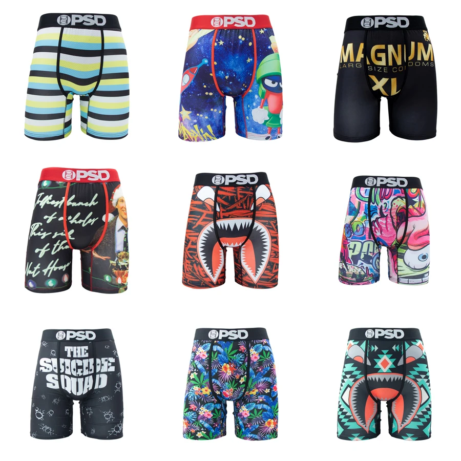 Sexy Men Underwear Boxers Breathable Mens Boxershorts Men\'s Panties Underpants Plus Size Fashion Print Man Boxers Briefs Trunks