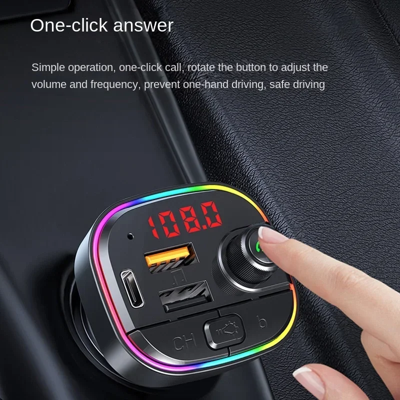 

C13 Car Bluetooth MP3 Player with PD/QC3.0 Fast Charging, Car Charger, Hands-free FM Transmitter