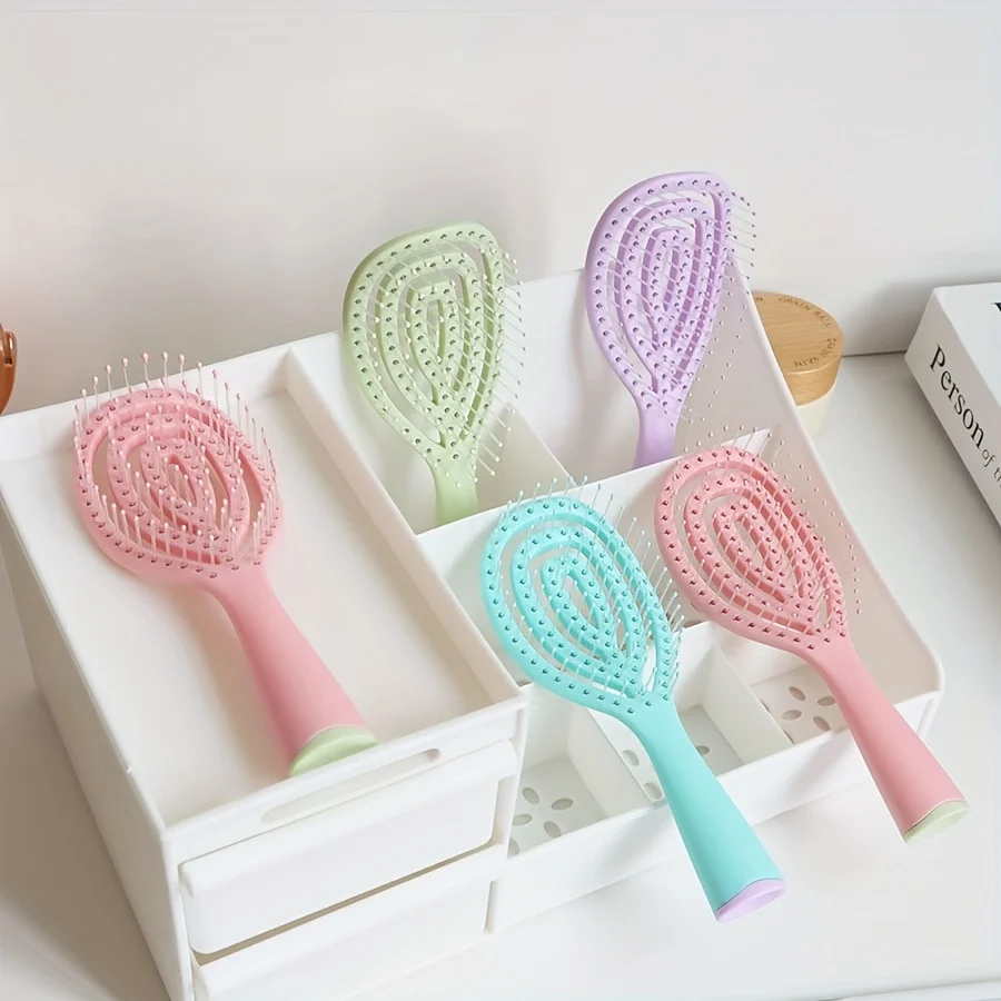 Detangler Hair Brush Travel Wet Detangling Brush Dry Detangling Hairbrush with Soft Bristles Glide Through Tangles