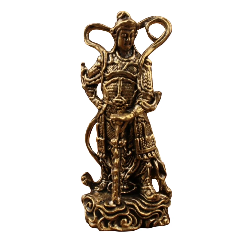 

Brass Buddha Statue Bodhisattva Protective Stance Vintage Finish Spiritual Home Office Temple Decor Buddha Statue