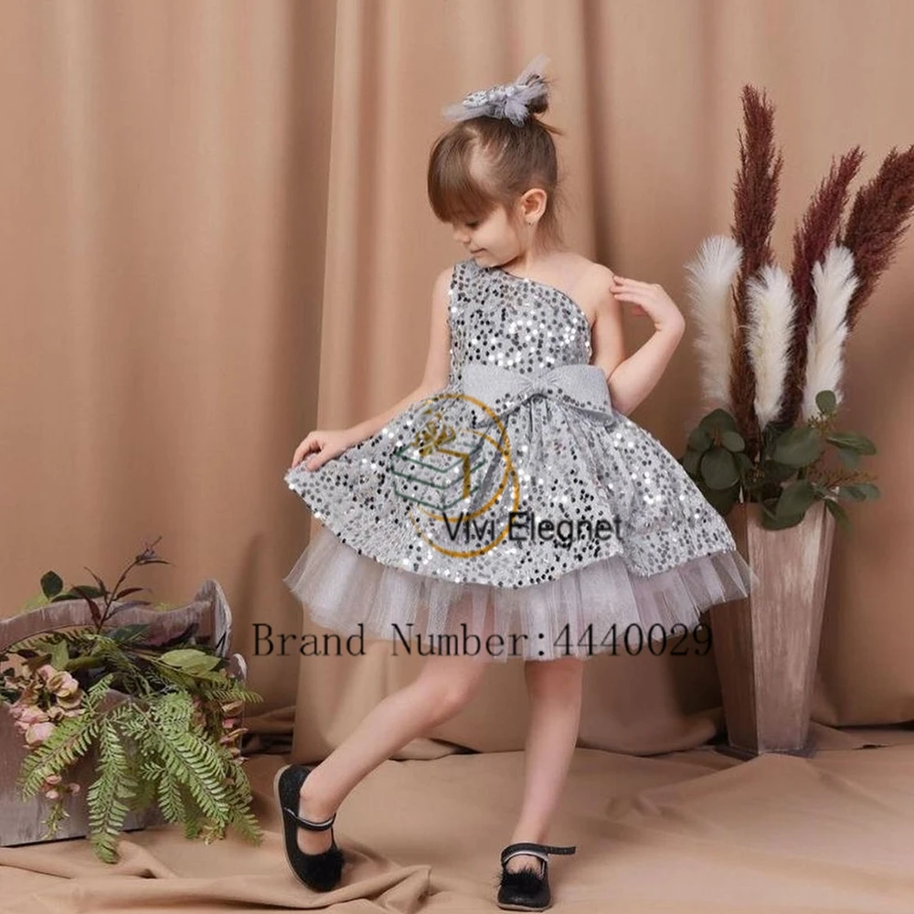 Robe simple en fibre de fleur pour filles, robes à paillettes à plusieurs niveaux, tout ce qui est tutu de Noël, tout ce qui est avec Rea Bow, été 2024