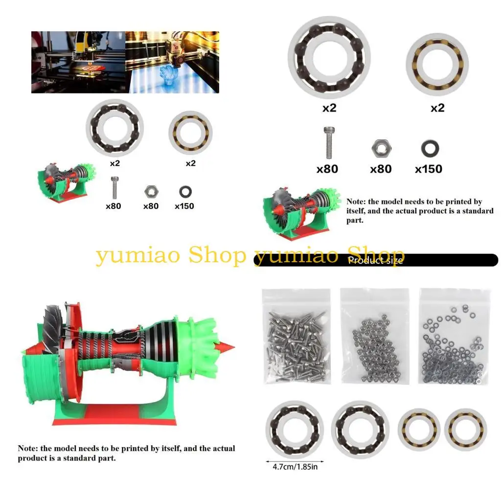 

587B MH006 Высококачественная модель 3D-печати авиационного двигателя для домашнего дисплея и интерактивного обучения