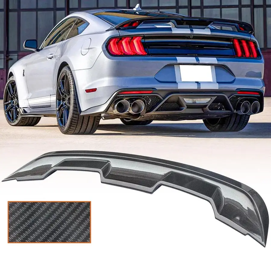 

Для Ford Mustang 20152024 карбоновый принт GT500 стиль задний спойлер спойлер багажника крыло