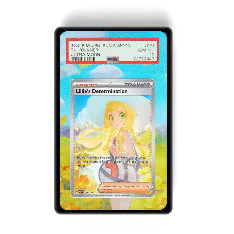حافظة عرض فنية لـ Latios Latias Lillie Hilda Acerola Charizard بطاقة جمع بطاقة Psa رف شاشة Sv11 Sv10 Reshiram Mew