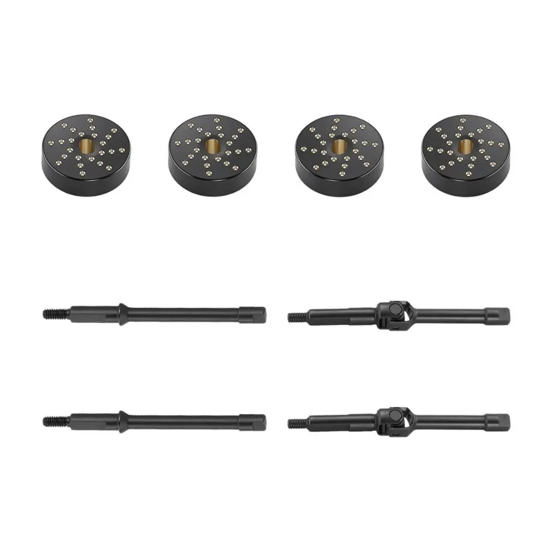 B78B-For Ford Mustang For Wrangler K10 RC Crawler For Axial 1/30 SCX30 With 4Mm Brass Wheel Counterweight Widened Wheel Axles