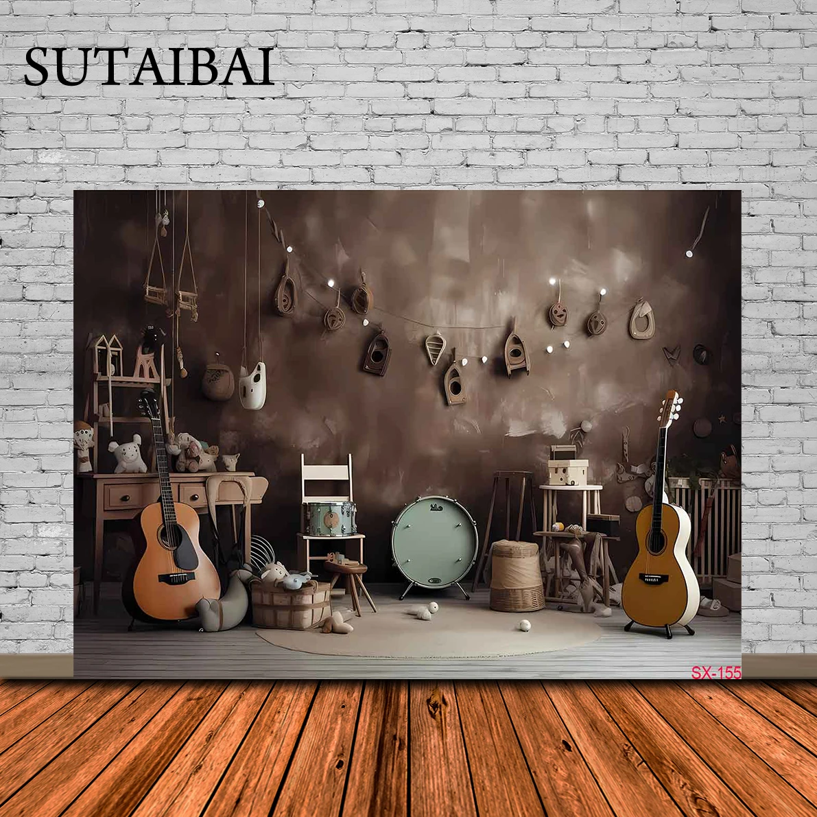 

Born To Rock Photography Backdrop Rock and Roll Decor Kid Birthday Party Guitar Music Star Stage Background Photostudio