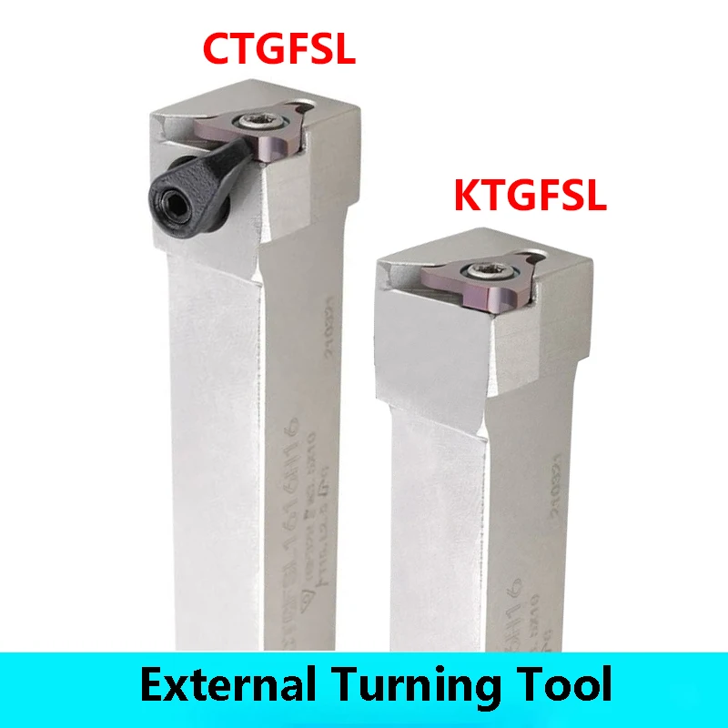 

LIHAOPING 7-type KTGFSL CTGFSL KTGFSL1212H16 KTGFSL2020K16 CTGFSL1616H16 CNC Lathe Tool Bar External Turning Tools Inserts TGF32
