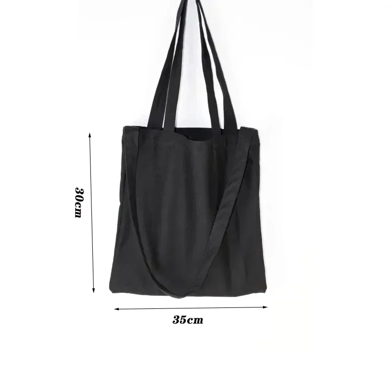 VL-034 Canvas Handbag Student Single Shoulder Cotton Bags Gift Large Shopping Bag Canvas Belt Pocket Cosmetic