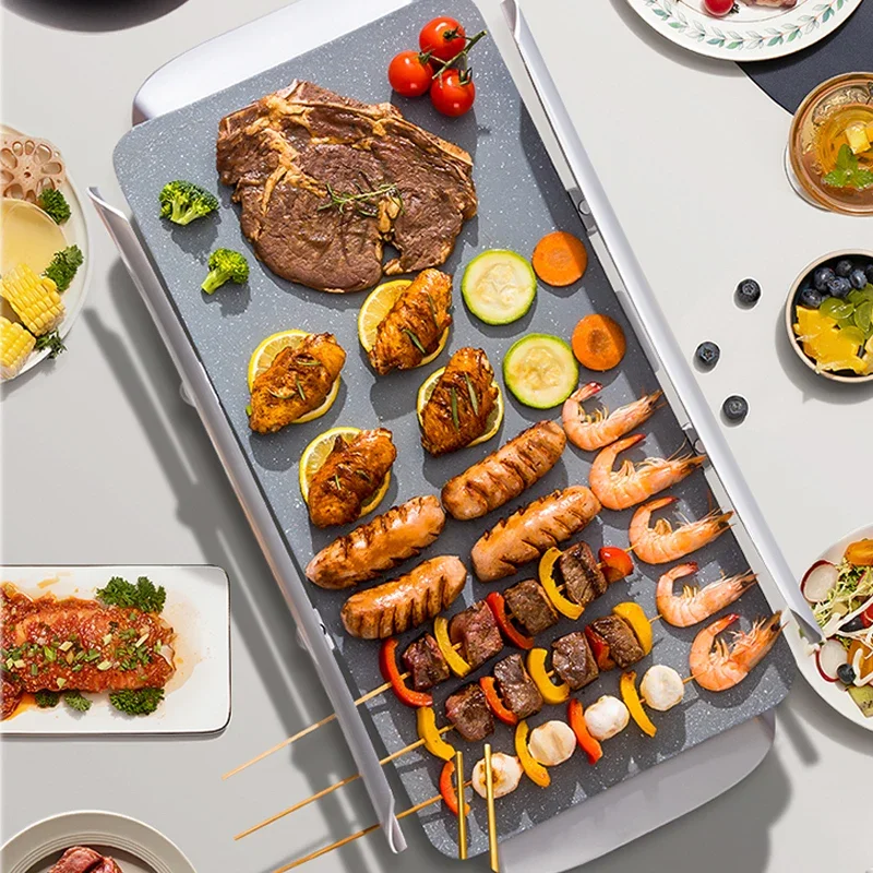Новое электрическое барбекю, электромеханический гриль, мгновенная вареная горячая кастрюля, универсальная сковорода с рибой, бытовая многофункциональная кастрюля