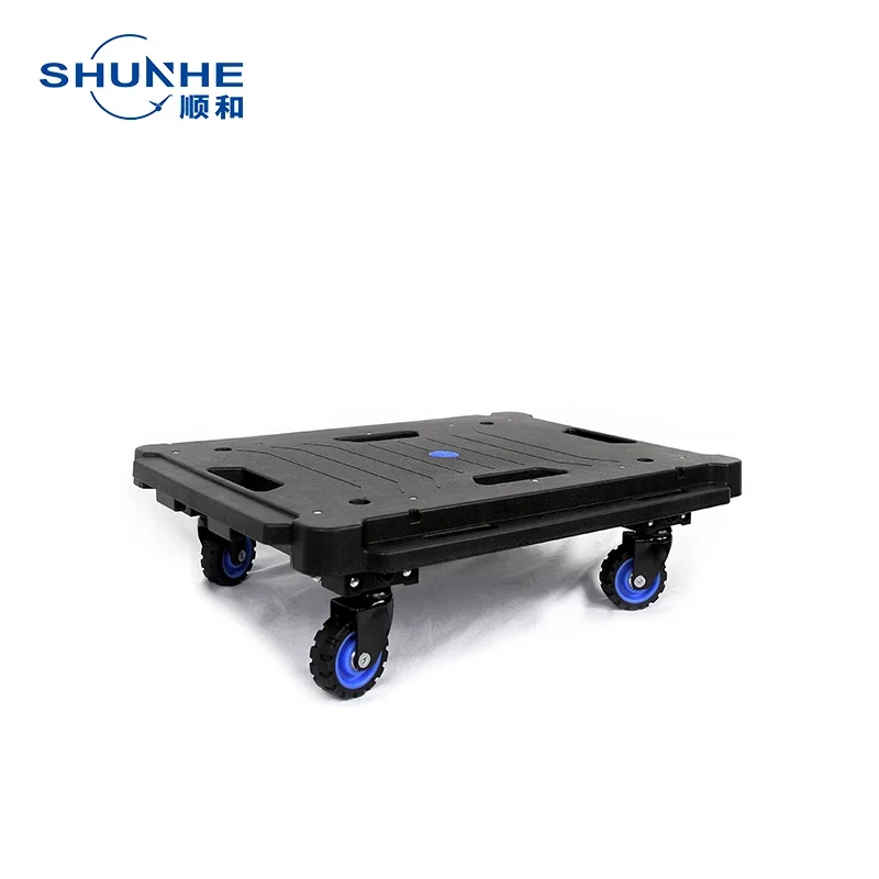 Splicing trolley and trolley with foldable four-wheel 136kg platform trolley FW-99H