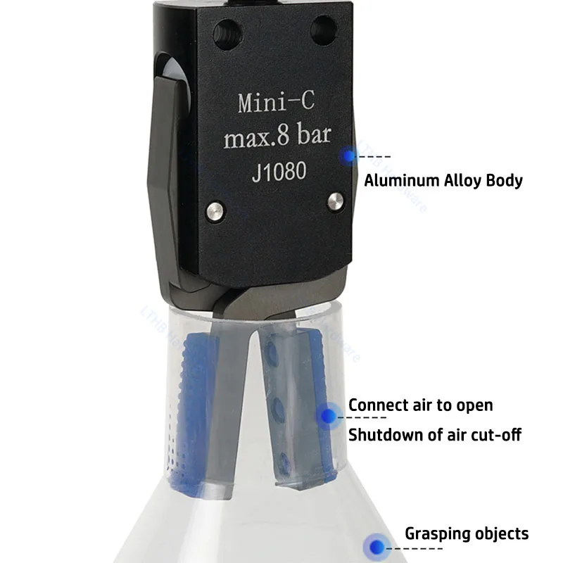 Manipulator Vorrichtung MINI Greifer Externe Expansion Rutschfeste Abdeckung Spritzguss Manipulator Zubehör Pneumatische Klemme – Detail 4