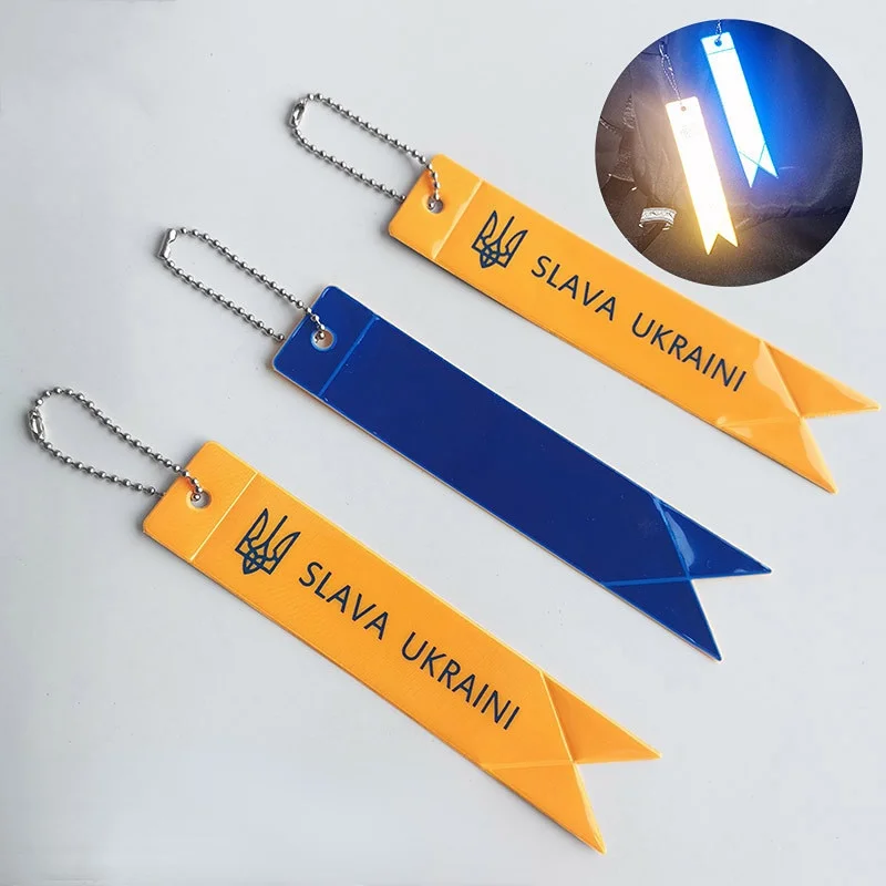 Safe Reflective Keychain for Bag Backpack Pendant Strip Ornaments Reflectors for Things Adults Children Night Safety Accessories