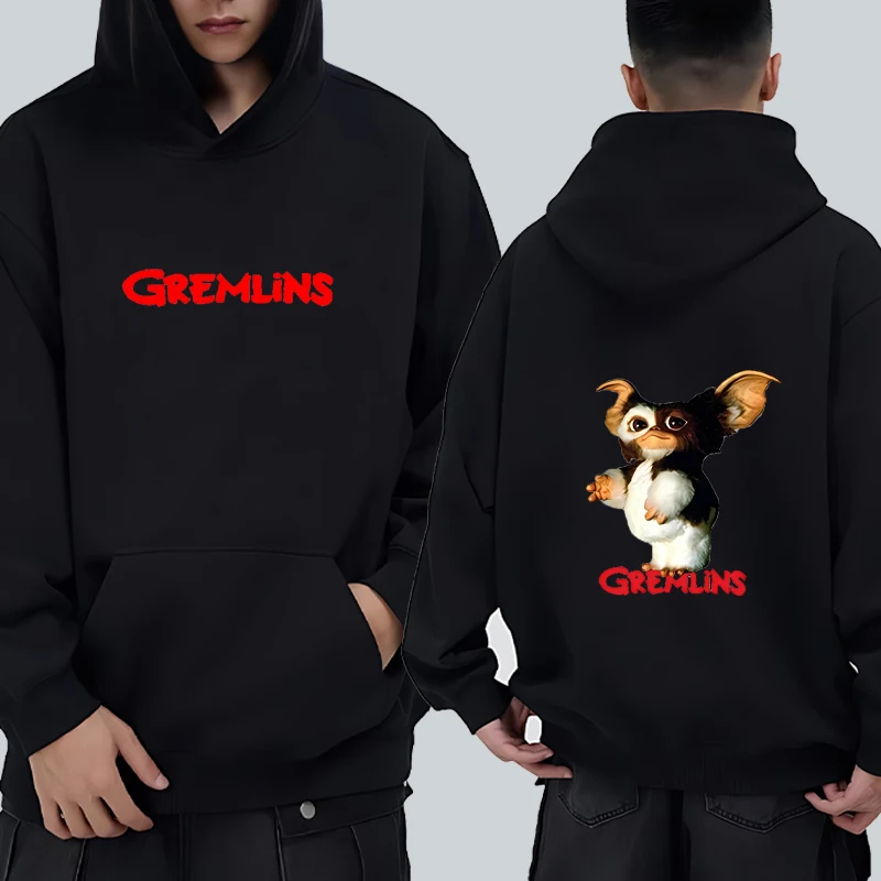 

Gremlins Gizmo Kawaii Double Sided Printed Hoodies Men women Casual Fashion Trend Pullover vintage Long sleeve Fleece Sweatshirt