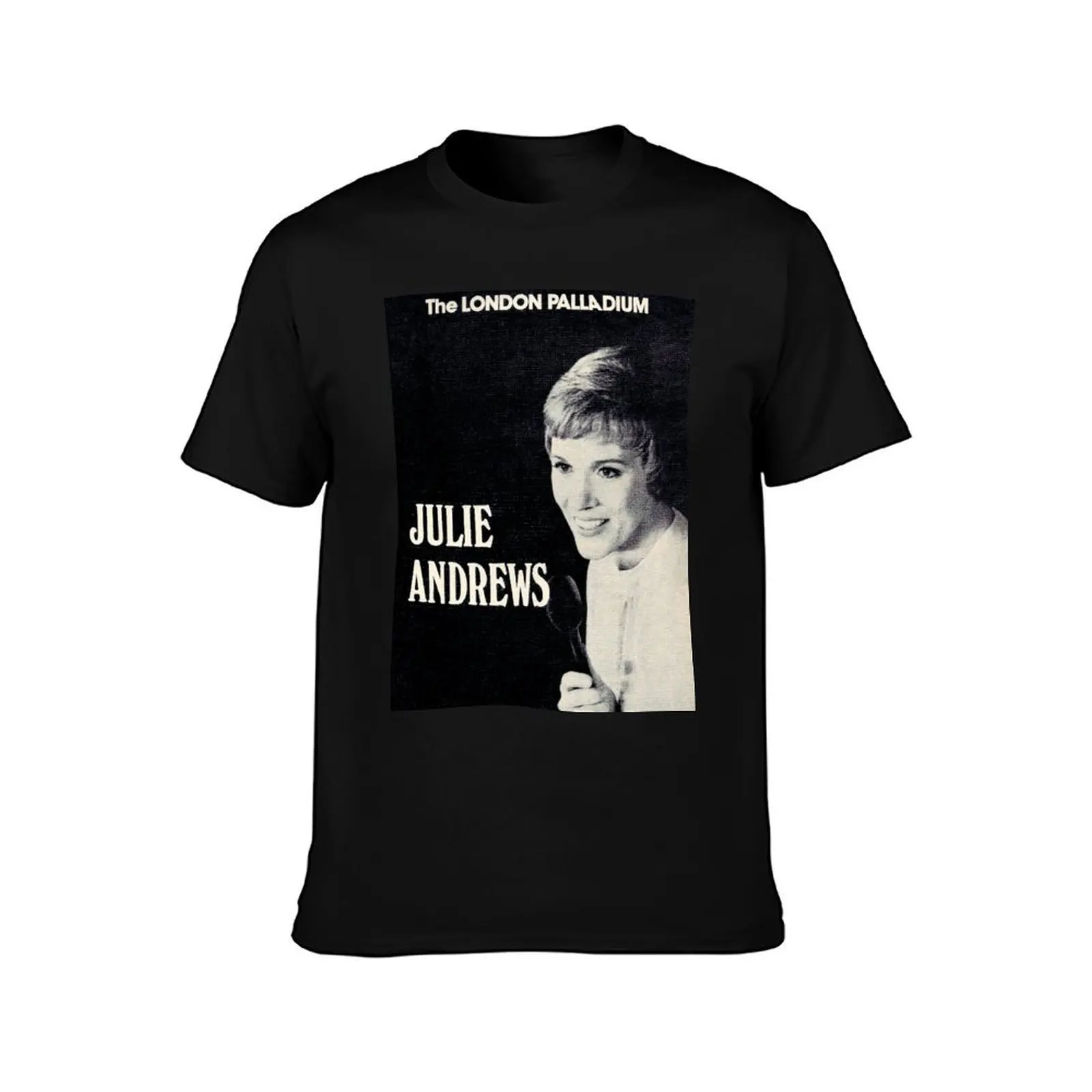 Julie Andrews Concert Poster T-Shirt Basic Solid Color Short Sleeve T-Shirt