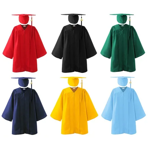 Traje de Doctoral tejido para estudiantes de escuela primaria, traje de soltero, traje de graduación, traje de actuación para niños de guardería, novedad de 2025