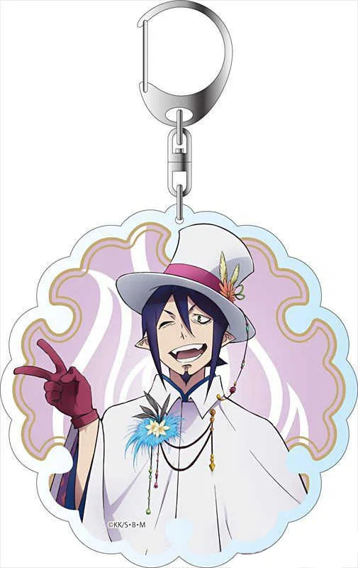 Anime Fans Gifts Charm Blue Exorcist Kyoto Saga Big Key Ring HD Character Mini Acrylic Keychain Ornament Series About 6cm