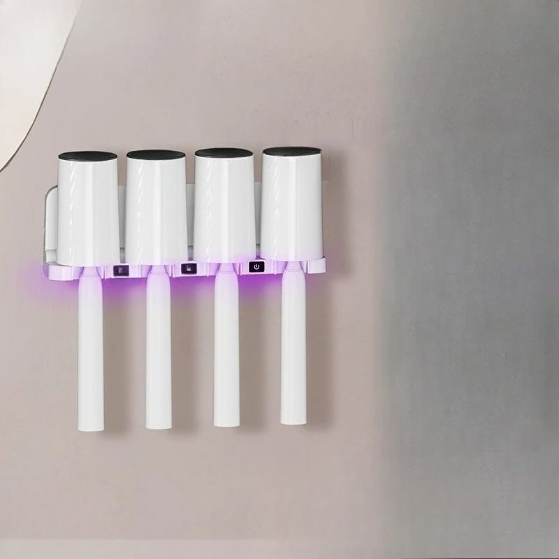 

Toothbrush, intelligent sterilizer, sterilization and disinfection, mouthwash cup, bathroom wall-mounted brushing rack
