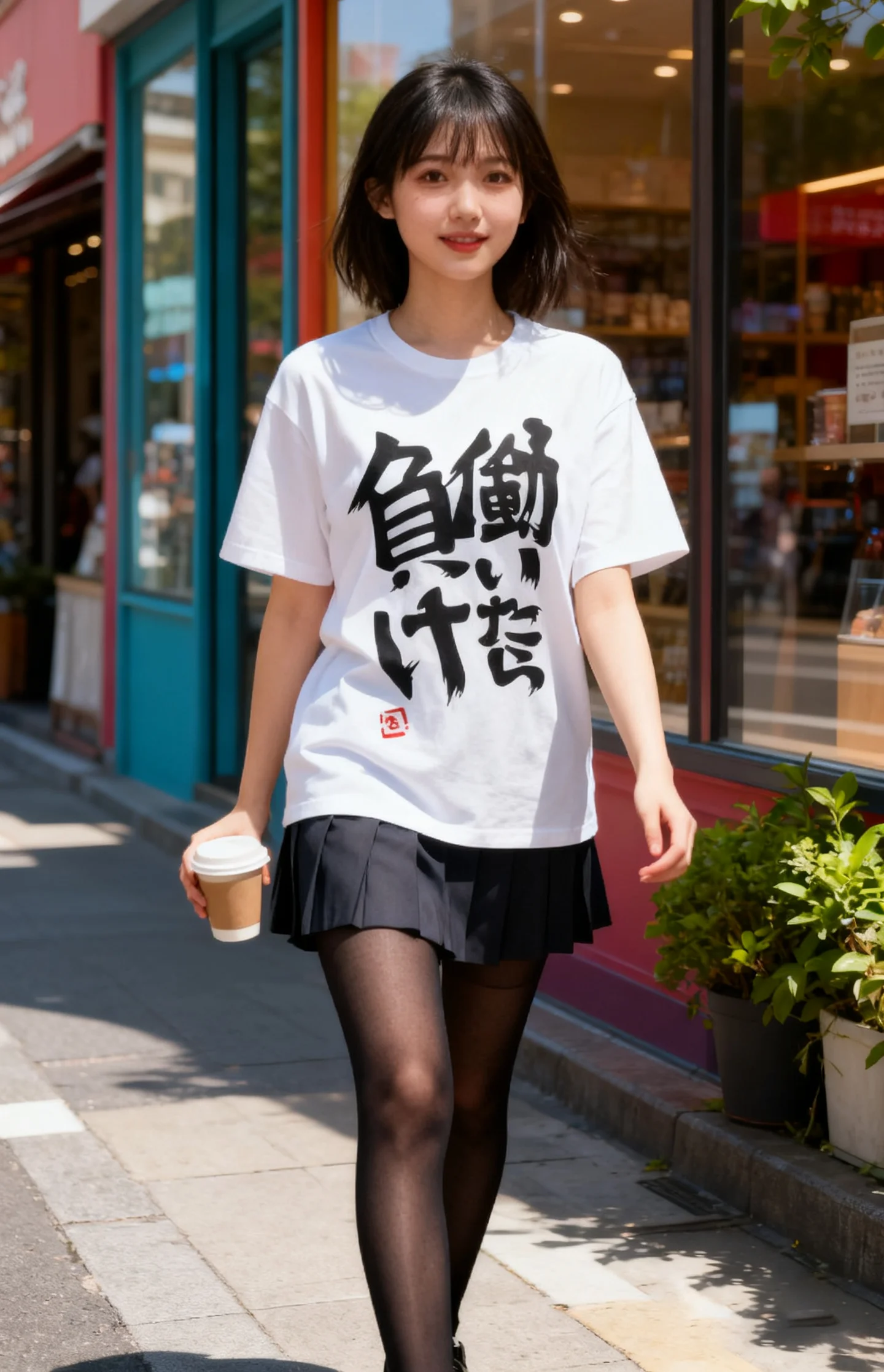 

Work is a loss - Anzu Futaba version T-shirt funny cartoon otaku kawaii cute anime pure cotton women's clothing with skirt y2k