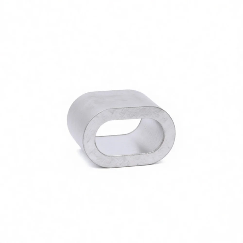 Cable Crimping Ferrule Aluminum Sleeve 0.5mm 12mm Figure 8 Oval Connector For Steel Wire Rope Rigging Hardware Fastener Tool