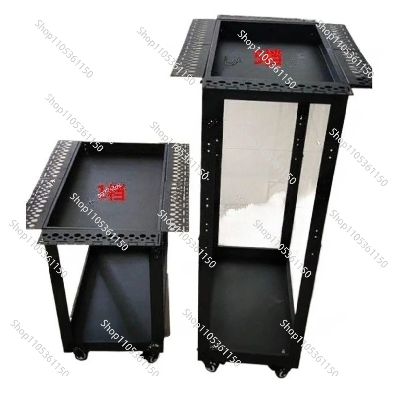 Car Dent Repair Storage Repair Adjustable Height Tool Cart Hook Anchored to 2 Layers Movable with Locking Wheel