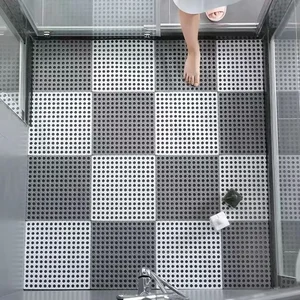 Nicht -Slip -Badezimmer Erdungsteppich, Badezimmeränderung Teppich, wasserdichte Duschteppiche, Haushalts Erdung, 30 x 30 cm 10 Hauptverkaufs -Patchwork -Teppich - №2